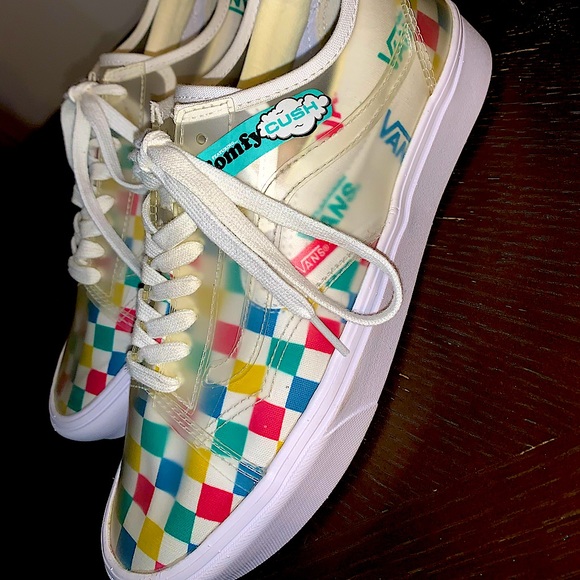 Vans Comfy Cush Slip-Skool Multi/Checker - Picture 3 of 4